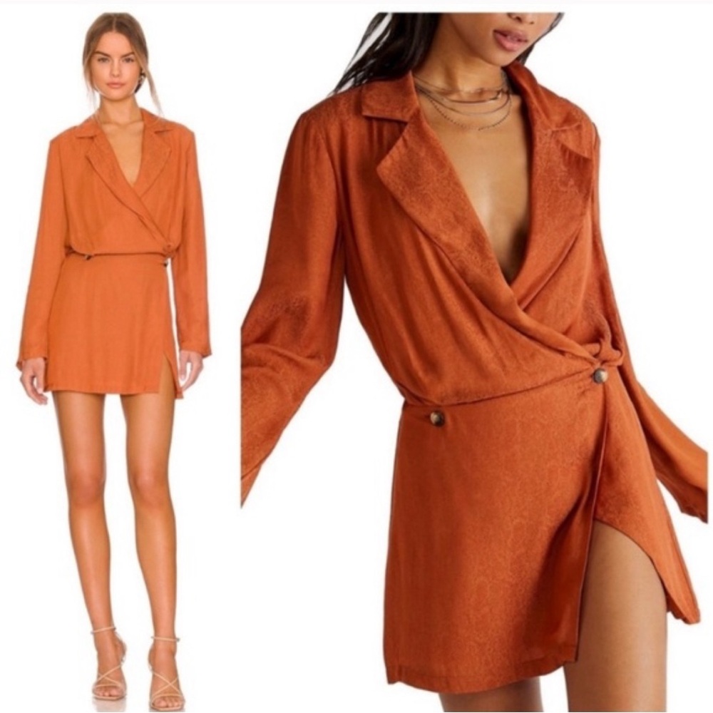 Free People Simone Mini Wrap Dress